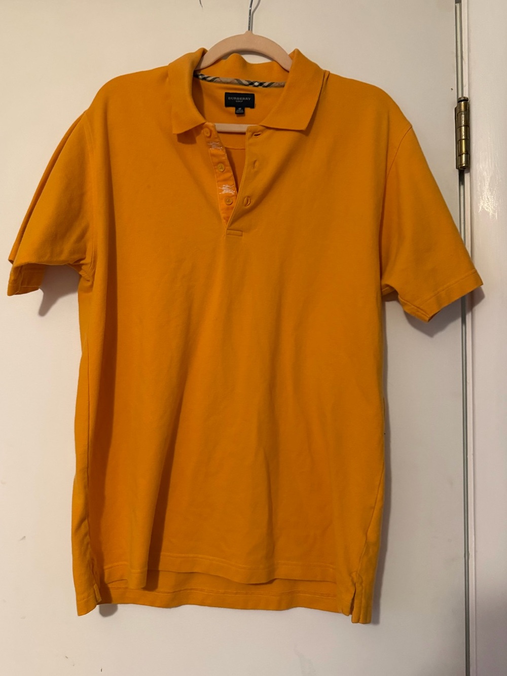 Burberry Golf Men’s Mustard Yellow Polo